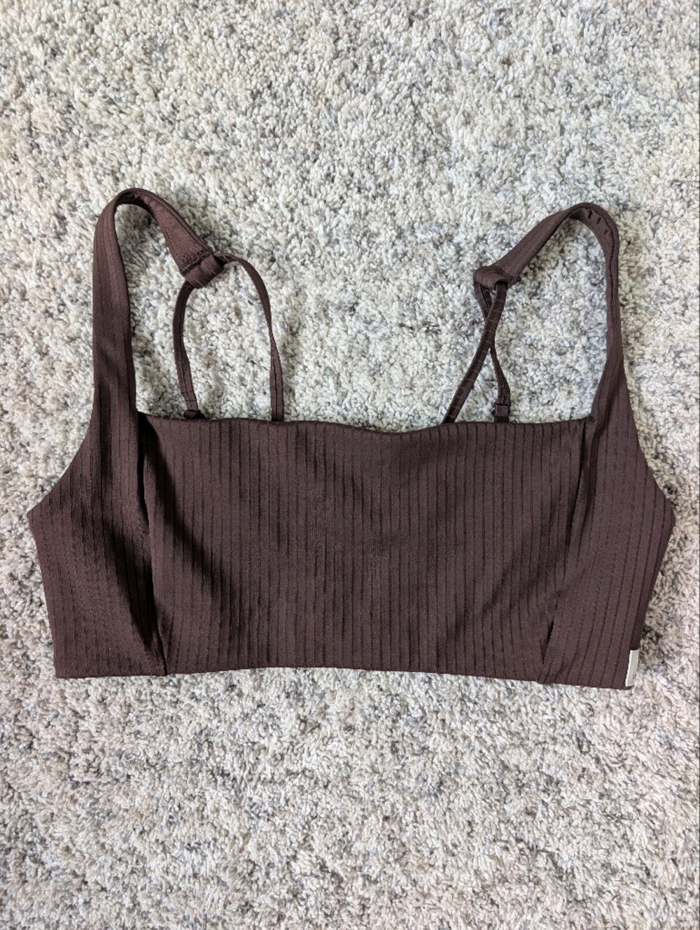 Vuori Brown Inversion Rib Bra